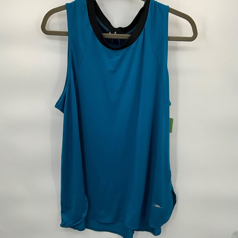 Crane Women's Blue Sleeveless Performance Tank Top‎ XL Lightweight